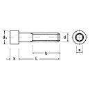 Zylinderschraube DIN 912, M 5x60; Stahl 8.8 verzinkt