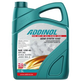 Motorenöl 10W-40 Zweirad, ADDINOL, 5 Liter