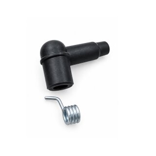 Kerzenstecker Gummi, schwarz