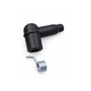 Kerzenstecker Gummi, schwarz