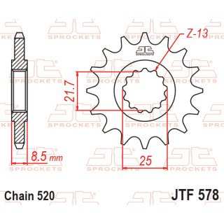 Ritzel YAM XTZ 750 Super Tenere