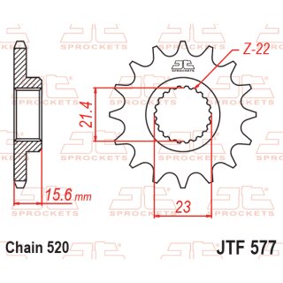 Ritzel YAM TT600 XT600 XTZ660