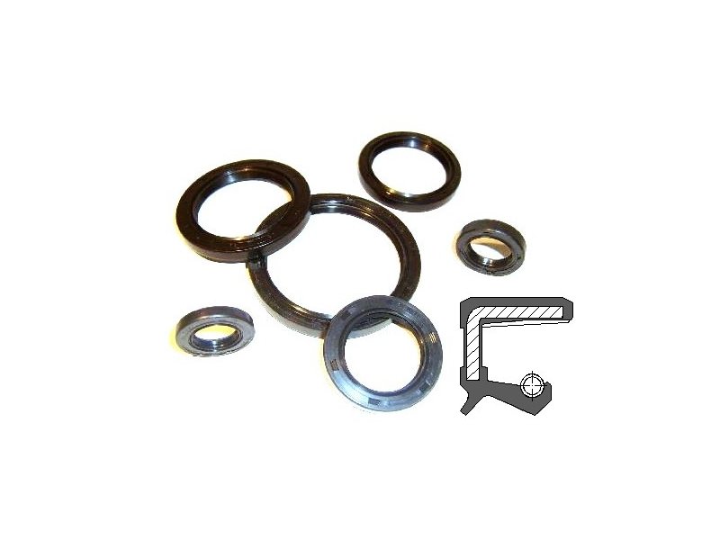 Wellendichtring 14,28 X 25,4 X 6,35 Mm – DASL NBR 70, Mit Staublippe, 3 Stück, Für Abdichtung An Wellen