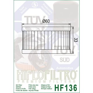 Ölfilter HIFLO HF136, Suzuki - WÖMBI - Motorradteile, Wälzlager