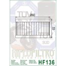 Ölfilter HIFLO HF136, Suzuki