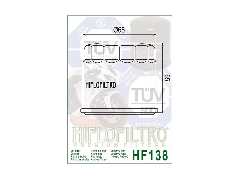 1x Hiflo Ölfilter HF138 Suzuki RF 900 R